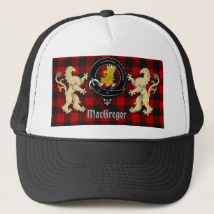 Rob Roy MacGregor Clan Abzeichen & Tartan Truckerkappe
