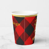 Rob Roy MacGregor Personalisiert Tartan Christmas Pappbecher (Rechts)