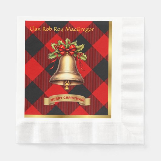 Rob Roy MacGregor Personalisiert Tartan Christmas Serviette (Vorderseite)