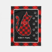 Rob Roy MacGregor Tartan Kitty Personalisiert Fleecedecke (Vorderseite)