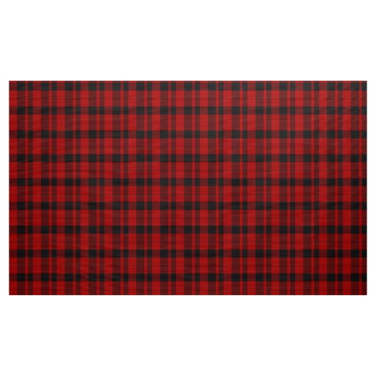 Rob Roy Tartan Karierte Stoffe in Rot und Schwarz (Yard (91,4 cm))