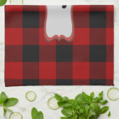 Rob Roy Tartan Red & Black Kitchen & Sports Towel Küchentuch (Gefaltet)
