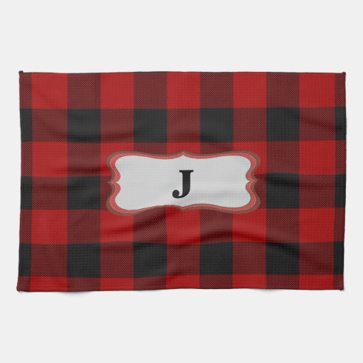 Rob Roy Tartan Red & Black Kitchen & Sports Towel Küchentuch (Horizontal)