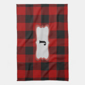 Rob Roy Tartan Red & Black Kitchen & Sports Towel Küchentuch (Vertikal)