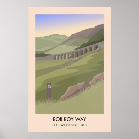 Rob Roy Way Schottlands Große Trails Poster (Vorne)