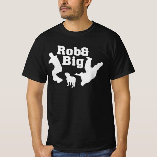 Rob und großes Retro T-Shirt (Vorderseite)