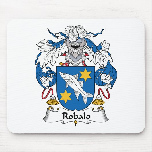 Robalo-Familienwappen Mousepad (Vorne)