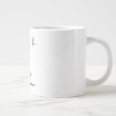 Robbe mit Kaffee auf einer Welle Jumbo-Tasse (Rechts)
