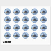 Robbe Schwimmt im Ozean Sticker (Blatt)