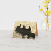 Robben am Meer Karte (Gelbe Blume)