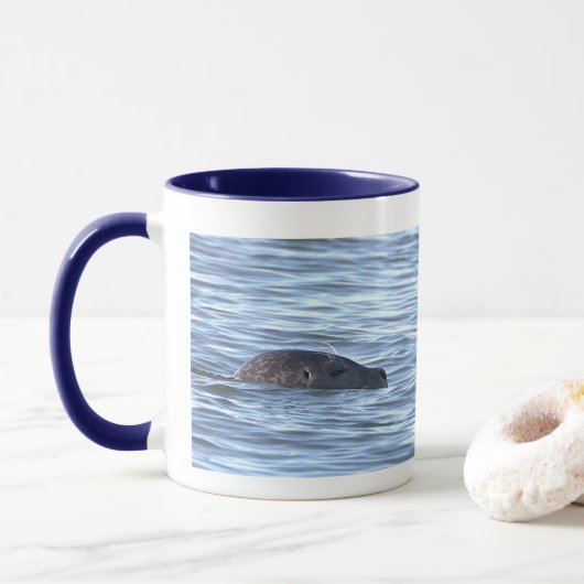 Robben-Foto-Tasse Tasse (Mit Donut)