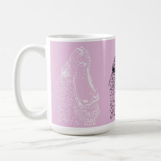 Robben-Schrei Kaffeetasse (Links)