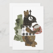 Robber Eichhörnchen Einladung (Vorne/Hinten)