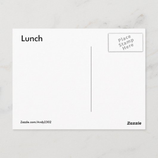 Robber fly w/Snack ~ Postkarte (Rückseite)