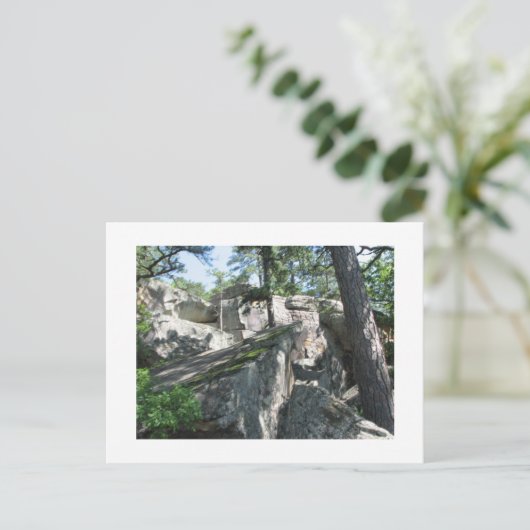 Robbers Caves Oklahoma Postkarte (Stehend Vorderseite)