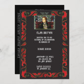 Robbie Burns Einladung aus Glas (Vorne/Hinten)