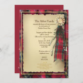 Robbie Burns formelle Einladung (Vorne/Hinten)