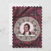 Robbie Burns Highland Einladung (Vorderseite)