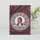 Robbie Burns Highland Einladung (Stehend Vorderseite)