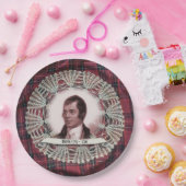 Robbie Burns Highland Platte Pappteller (Party)