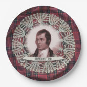 Robbie Burns Highland Platte Pappteller (Vorderseite)