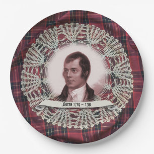 Robbie Burns Highland Platte Pappteller
