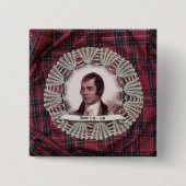Robbie Burns Highland Square Button (Vorderseite)