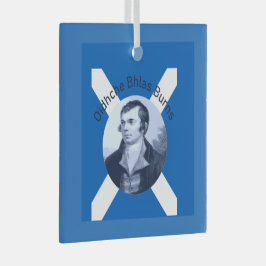 Robbie Burns - In blauer Oidhche Bhlas Burns Salti Ornament Aus Glas
