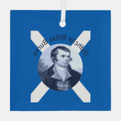 Robbie Burns - In blauer Oidhche Bhlas Burns Salti Ornament Aus Glas (Rückseite)