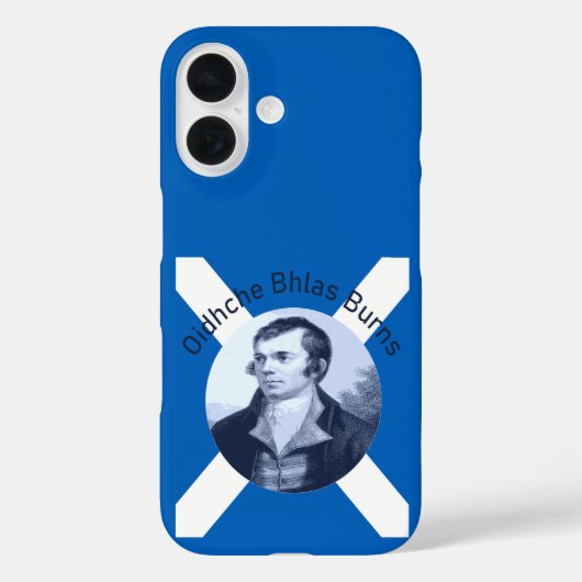 Robbie Burns - In Blue Oidhche Bhlas Burns Saltire Case-Mate iPhone Hülle (Rückseite)