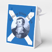 Robbie Burns - In Blue Oidhche Bhlas Burns Saltire Geschenkschachtel (Rückseite)