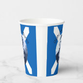 Robbie Burns - In Blue Oidhche Bhlas Burns Saltire Pappbecher (Rechts)