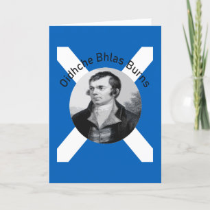 Robbie Burns - In Gray Oidhche Bhlas Burns Feiertagskarte