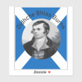 Robbie Burns - In Grey Oidhche Bhlas Burns wird zu Aufkleber (Blatt)