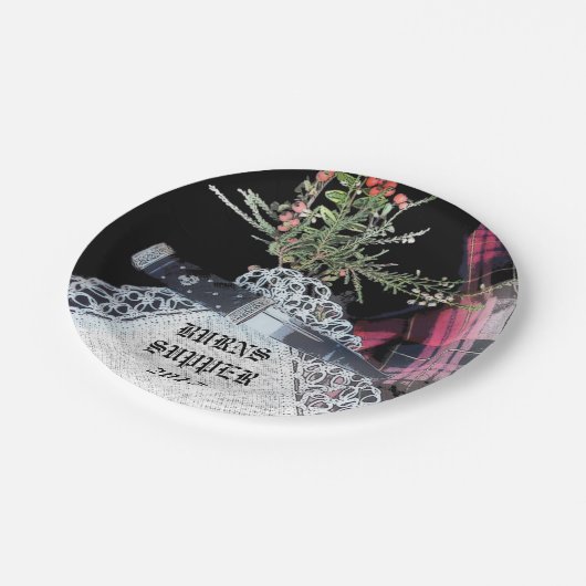 Robbie Burns lässig Dinner Teller (Schrägansicht)