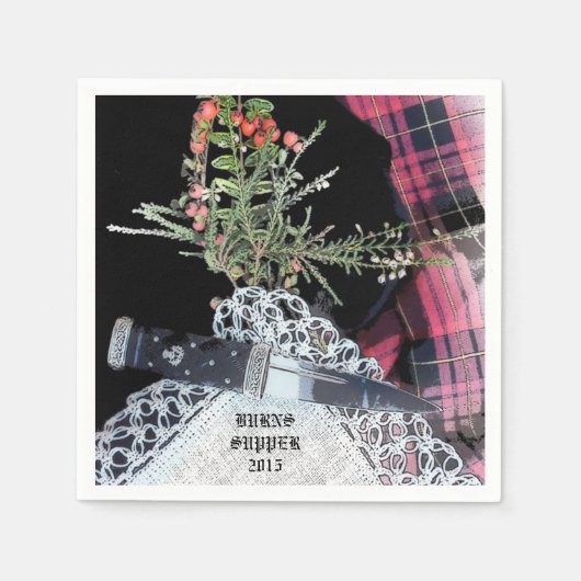 Robbie Burns lässige Dinner-Servietten Serviette (Vorderseite)