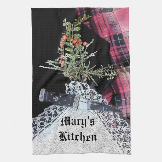 Robbie Burns lässiges Teetuch Küchentuch (Vertikal)