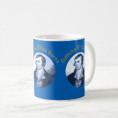 Robbie Burns - Oidhche Bhlas Burns Gelber Text Kaffeetasse (VorderseiteRechts)