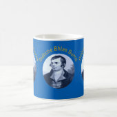 Robbie Burns - Oidhche Bhlas Burns Gelber Text Kaffeetasse (Mittel)