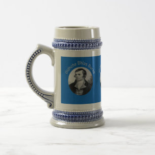 Robbie Burns - Oidhche Bhlas Burns Hellgrau Bierglas