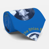 Robbie Burns - Oidhche Bhlas Burns Yellow Text Krawatte (Gerollt)