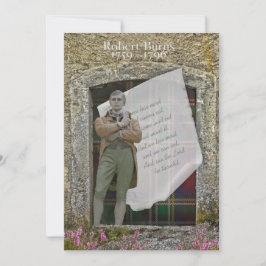 Robbie Burns Old Stone and Heather Einladung