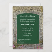 Robbie Burns Old Stone and Heather Einladung (Rückseite)