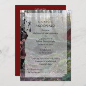 Robbie Burns Piper Einladung (Vorne/Hinten)