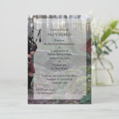 Robbie Burns Piper Einladung (Stehend Vorderseite)