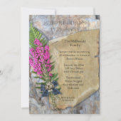 Robbie Burns Rustic Einladung (Vorderseite)