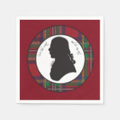 Robbie Burns Silhouette Servietten (Vorderseite)