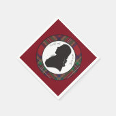 Robbie Burns Silhouette Servietten (Ecke)