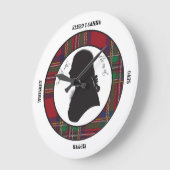 Robbie Burns Silhouette Uhr (Winkel)