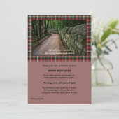 Robbie Burns Social Media Einladung (Stehend Vorderseite)